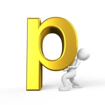 Little p Stock Illustration