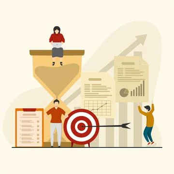 Little people develop a system of self-control 스톡 일러스트