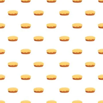 Little pies seamless pattern representing bakery sweet food イラスト素材