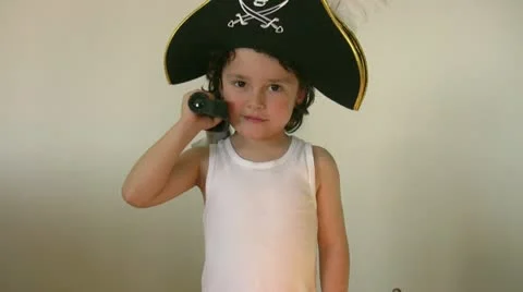 Little Pirate Video stock 10908395