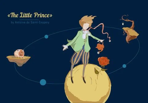 The little prince Illustrazione stock