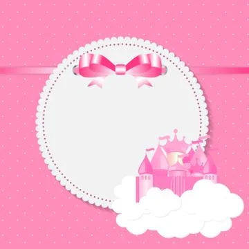 Little Princess Background Vector Illustration Stockillustratie