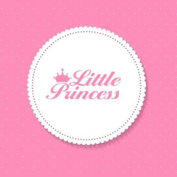 Little Princess Background Vector Illustration Illustrazione stock