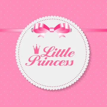 Little Princess Background Vector Illustration 库存插图