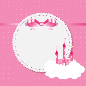Little Princess Background Vector Illustration Illustrazione stock