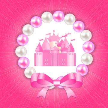 Little Princess Background Vector Illustration Stockillustratie