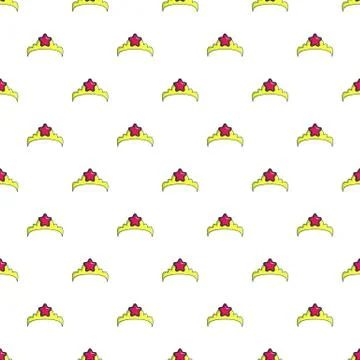 Little princess crown pattern seamless Illustrazione stock