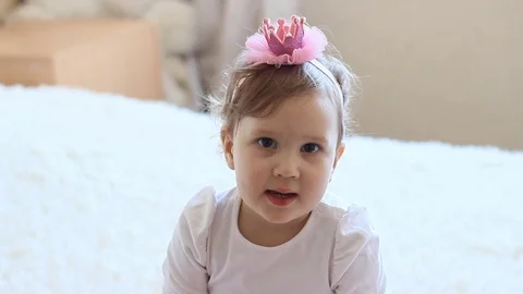 The little princess is Stock Footage 73811060