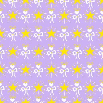 Little princess pattern vector Stock Illustration