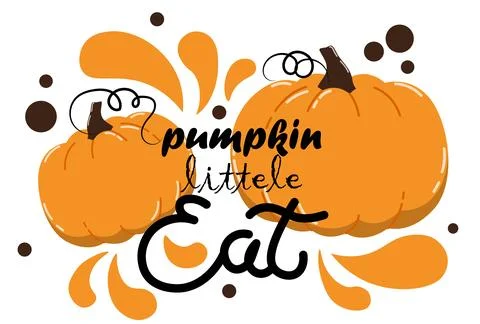 Little pumpkin background Stock Illustration