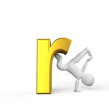 Little r Stock Illustration