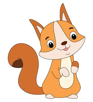 A little rabbit smiling cartoon vector illustration Stock Illustration