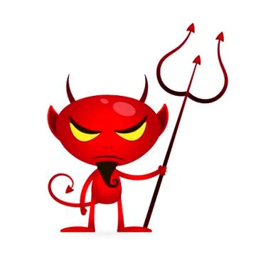 Little Red Devils set, vector Ilustração Stock