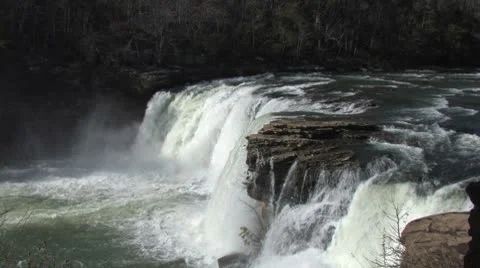 Little River watefall Stock Footage 8947705