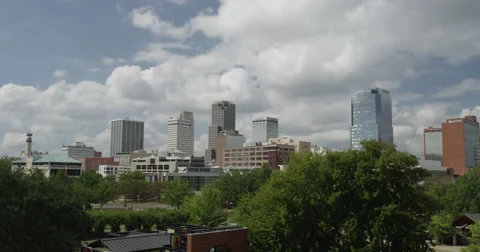 Little Rock Skyline Stock Footage 61870397