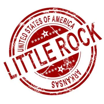 Little Rock with white background Stock Illustration