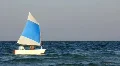 Little sailing vessel HD Footage