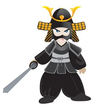 Little samurai Иллюстрация