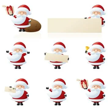 Little santas Illustrazione stock