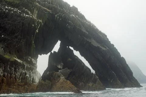 Little Skellig  Worlds second largest gannet colony Stock Photos