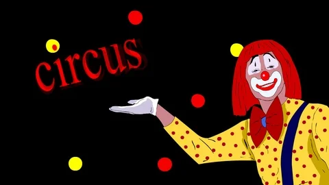 Little sketch on the theme of the circus Stock Footage 96765088