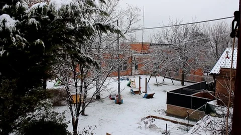 Little snowfall Stock Footage 101292295