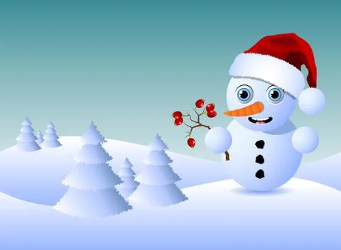 Little snowman Stock Illustration