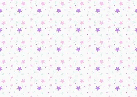 Little star  with pastel tone seamless pattern vector ep85 Stock Illustration