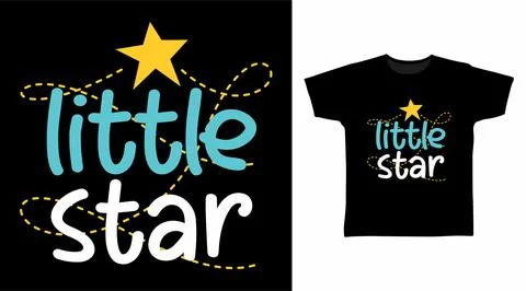 Little star typography design vector illustration, ready for print on t-shi.. Stock-Illustration