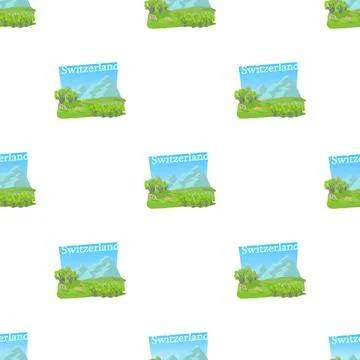 Little switzerland pattern seamless vector Illustrazione stock