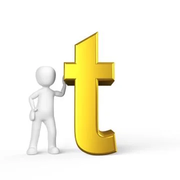 Little t Stock Illustration