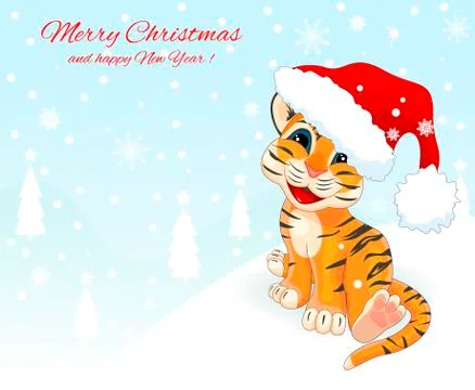 Little tiger cub Illustrazione stock