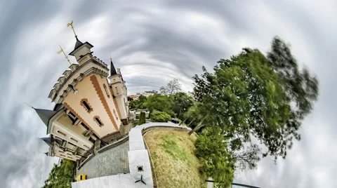 Little Tiny Planet 360 Degree. Puppet Theatre Stock Footage 67866837