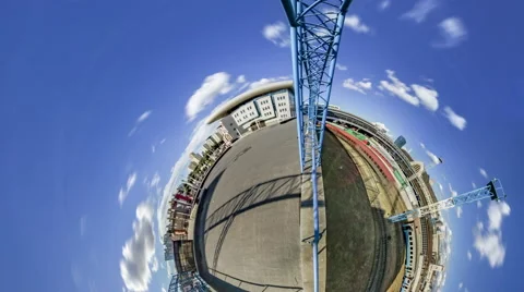 Little Tiny Planet 360 Degree. Kiev.train Station 動画素材 67876949
