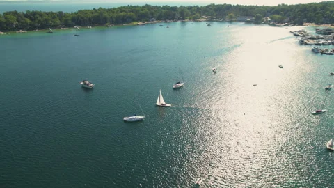 Little Traverse Bay 스톡 동영상 222178433