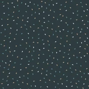 Little triangles confetti seamless pattern Stock Illustration