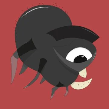 Little ugly bug Stock Illustration