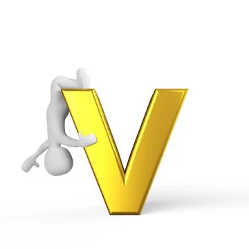 Little v Stock Illustration