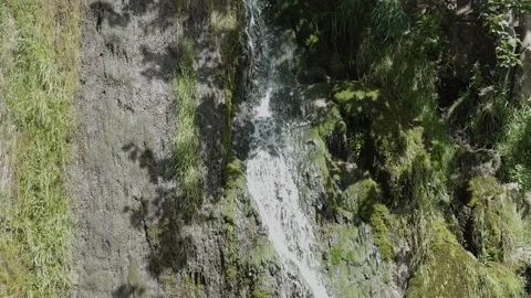 Little Waterfall 04 - Closeup Stock Footage 136594343