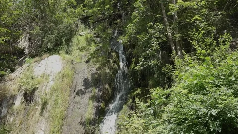 Little Waterfall 06 - Closeup Stock Footage 136525060