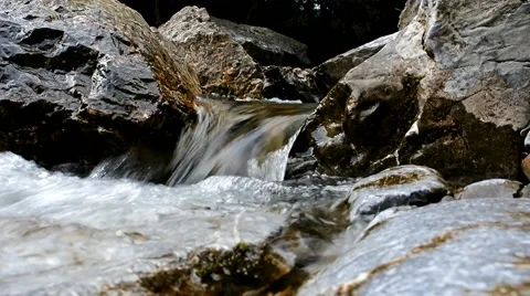 Little waterfall Stock Footage 48270676