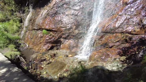 Little waterfall in the mountains Stock Footage 331522050