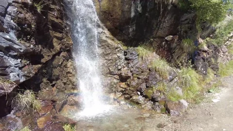 Little waterfall in the mountains Stock Footage 331522053