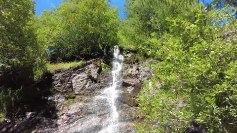 Little waterfall in the mountains Stock Footage 331522055