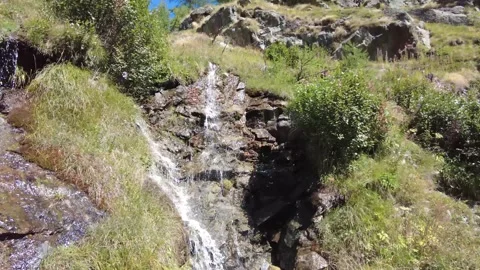 Little waterfall in the mountains Stock Footage 331522083