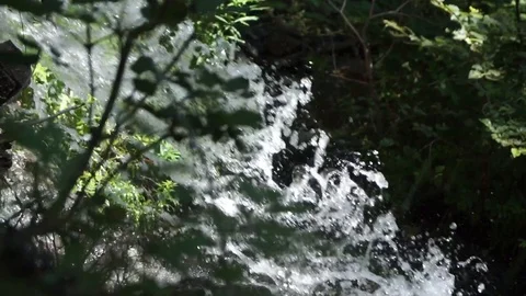 Little waterfall transition Stock Footage 117433407