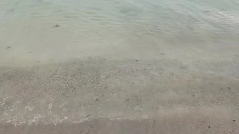 Little wave on the beach Stock Footage 290990201
