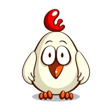 Little White Chick Stock Illustration