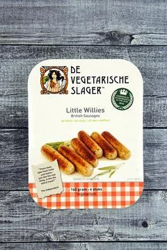 Little Willies package of the Dutch The Vegetarian Butcher Stock Photos