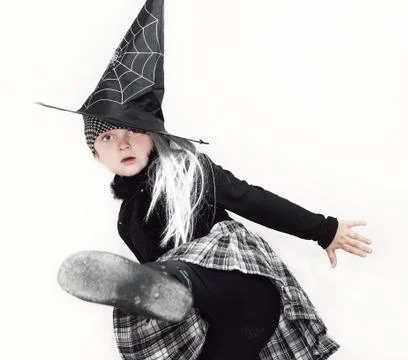 Little witch Stock Photos